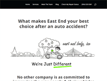 Tablet Screenshot of eastendbodyshop.com